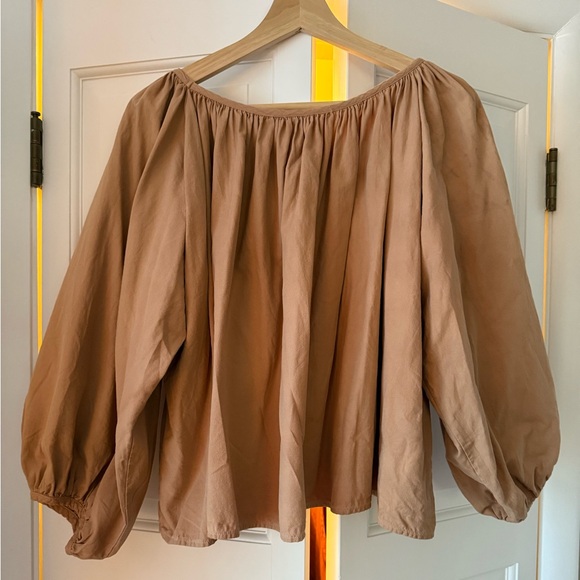 RUDY JUDE Gather Blouse in Bark size XS - Picture 2 of 4